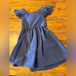 Blue Ruffle Sleeve Dress
